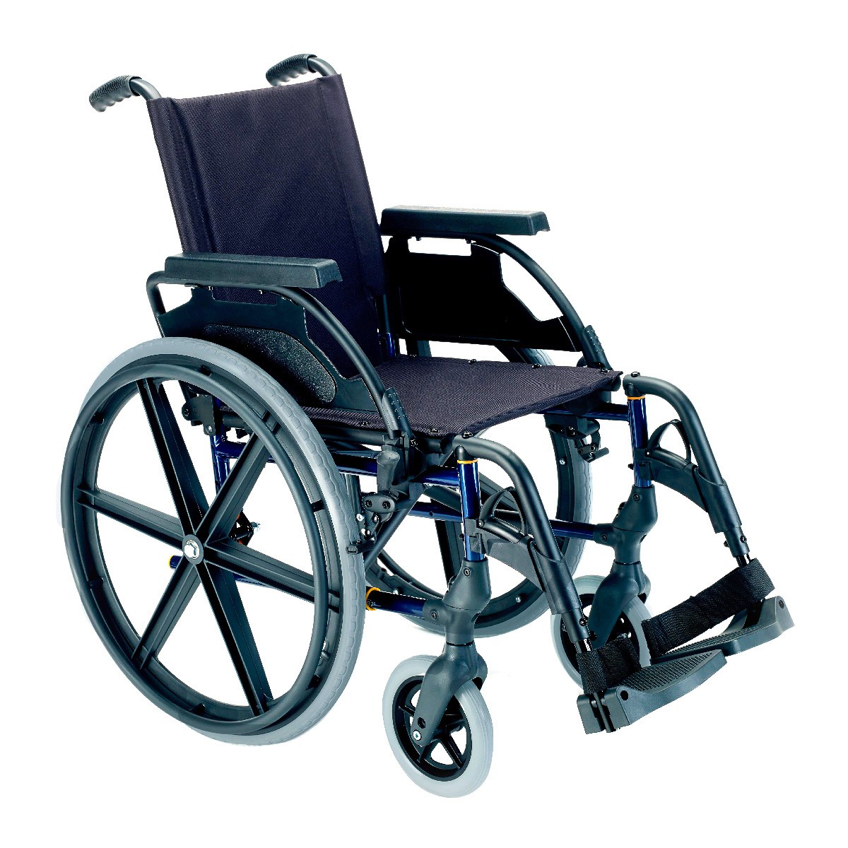 Sunrise Medical silla ruedas premium 24' sólida 43cm azul
