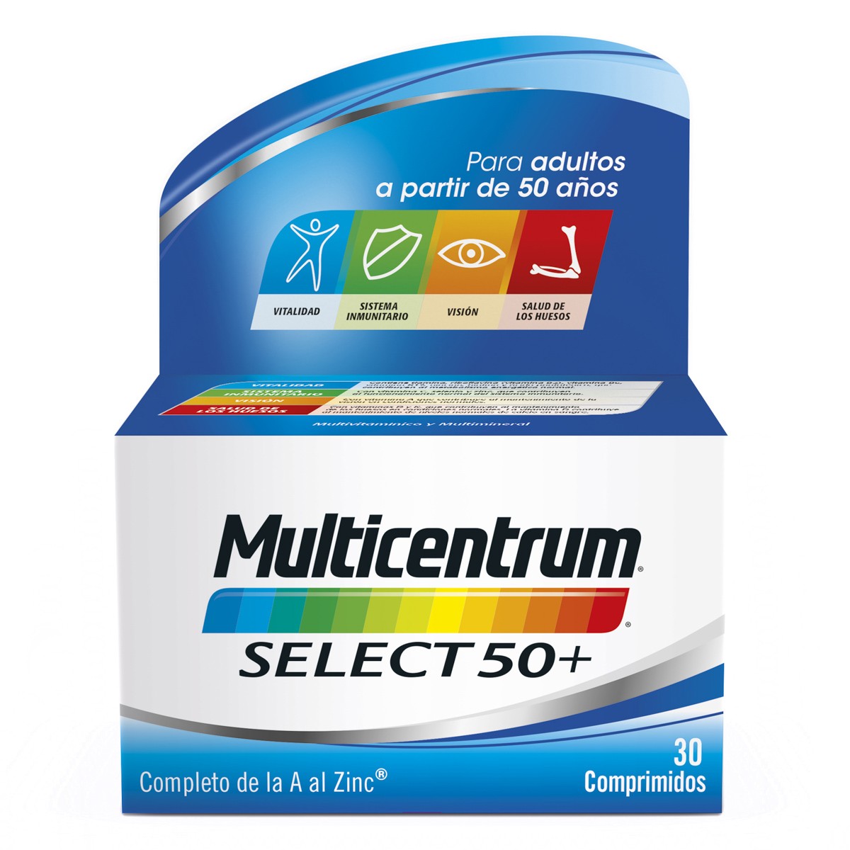 Multicentrum select 50+ 30 comprimidos